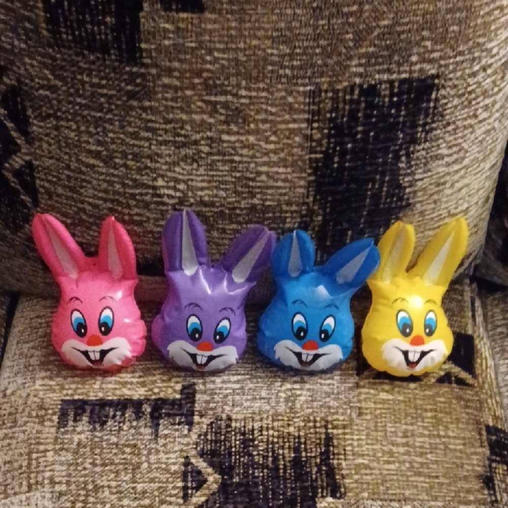 Free Add-on Colorful Easter Bunny Balloon Ornaments - Set Of 4